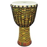 Tycoon  TFAJ-12K 12' Kente Finish Fiberglass Djembe - Rope Tuned