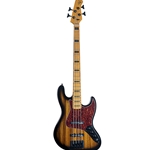 Michael Kelly MKE4PZBMRU Vintage Element 4 Zebra Burst Electric Bass