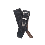 Planet Waves 25LBB00 Belt Buckle Leather Guitar Strap, Black