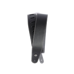 Planet Waves 25LS00-DX  Classic Leather Guitar Strap with Contrast Stitch, Black