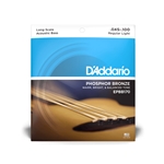 D'Addario EPBB170 Phosphor BronzeAcoustic Bass String, Long Scale, 45-100