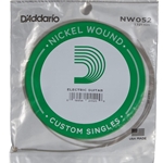 D'Addario   NW052 Nickel Wound Electric Guitar Single String, .052