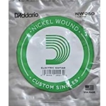 D'Addario NW060 Nickel Wound Electric Guitar Single String, .060