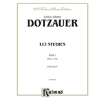 113 Studies, Volume I (Nos. 1--34) [Cello] Book