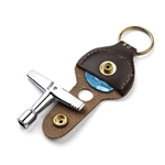 Levy's Leathers A81C Combo drum-key/pick holder key fob (holds picks and/or drum key).