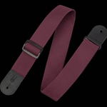 Levy's Leathers M8POLY-BRG 2" Polypropylene Guitar Strap, Burgundy