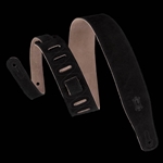 Levy's Leathers MS26-BLK 2 1/2" Simply Suede Guitar Strap, Black