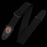 Levy's Leathers MSS8-BLK 2" Signature Black Heavy-Weight, Soft Polypropylene Guitar Strap