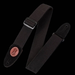 Levy's Leathers MSSC8-BLK 2" Signature Black Cotton Guitar Strap, Black