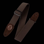 Levy's Leathers MSSC8-BRN 2" Signature Black Cotton Guitar Strap, Brown