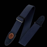 Levy's Leathers MSSC8-NAV 2" Signature Black Cotton Guitar Strap, Navy Blue