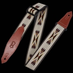 Levy's Leathers MSSN80-TAN 2" Navajo Tribal Rhythms Guitar Strap