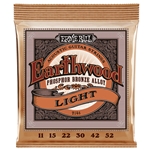 Ernie Ball 2148 Earthwood Phosphor Bronze Acoustic Guitar Strings 11-52 Light