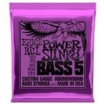 Ernie Ball 2821 5-String Power Slinky Nickel Wound Electric Bass Strings 50-135