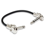 Hosa IRG-100.5 Guitar Patch Cable, Low-profile Right-angle to Same, 6 in