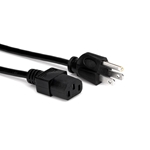 Hosa  PWC-143 Power Cord, IEC C13 to NEMA 5-15P, 3 ft