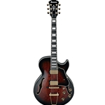 Ibanez AG95QADBS AG Series Hollow Guitar - Dark Brown Sunburst