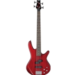 Ibanez GSR200TR GIO Electric Bass Guitar,  Transparent Red