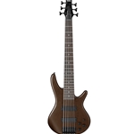 Ibanez GSR206BWNF GIO 6-String Electric Bass Guitar, Walnut Flat