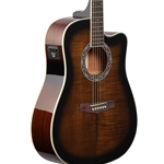 Ibanez PF28ECEDVS PF Series Acoustic Electric Guitar, Dark Violin Sunburst