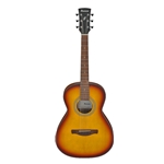 Ibanez PN50ORH Parlor Body Acoustic Guitar, Open Pore Brown Sunburst