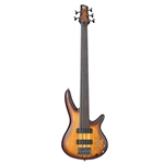 Ibanez SRF705BBF SR Fretless 5 String  Bass Guitar - Brown Burst Flat