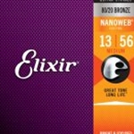 Elixir 11102 80/20 Bronze Acoustic Guitar Strings w NANOWEB® Coating, Medium (.013-.056)
