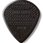 Dunlop  471P3C Jazz III Max-Grip Guitar Picks, 6 Pack Carbon Fiber Gray