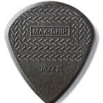 Dunlop  471R3C Nylon Max-Grip Jazz III Gray Carbon Fiber
