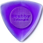 Dunlop  473P20 Stubby Triangle Pick 6 Pack 2.0 Purple