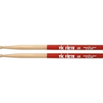 Vic-Firth 5AVG American Classic Drum Sticks, 5A Wood Tip w/Vic Grip
