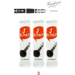 Juno JCR013/3 Bb Clarinet, 3 Reed Card, 3