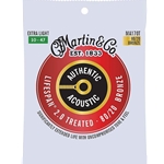 Martin MA170T Authentic Treated Guitar String Set, Extra Light, 80/20