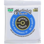 Martin MA180 12 String Authentic Guitar String Set,  Extra Light, 80/20