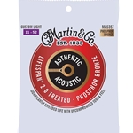 Martin MA535T Authentic Treated Guitar String Set, Custom Light, 92/8