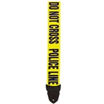 LM Products PS4PL 2" GUITAR STRAP POLICE LINE