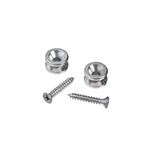 Planet Waves PWEP202 Solid Brass End Pins - Chrome (Pair)