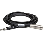 Hosa  PXF110 Unbalanced Interconnect, XLR3F to 1/4 in TS, 10 ft