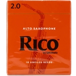 Rico RJA1020 Reed,  10/Bx Alto Sax 2