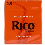 Rico RJA1025 Reed, 10/Bx Alto Saxophone 2.5