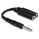 Hosa  YPP-118 Y Cable, 1/4 in TRS to Dual 1/4 in TRSF