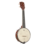 Kala KA-BNJ-MHG-C Mahogany Banjo Concert Ukulele with Bag