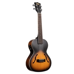 Kala KA-JTE/2TS Spruce/ Mahogany Tenor Archtop Sunburst Ukulele w/EQ