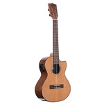 Kala KA-SCAC-T-CE Solid Cedar Top Acacia Tenor Ukulele Cutaway w/EQ