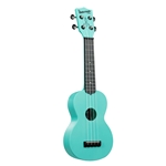 Kala KA-WMG-BL-S Aqua Mist GITD Soprano Waterman Ukulele w/ Tote Bag