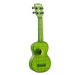 Kala KA-WMT-GN-S Jade Green Transparent Soprano Waterman Ukulele w/ Tote Bag