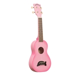 Kala MK-SD/PKBURST Makala Pink Burst Dolphin Soprano Ukulele w/ Tote Bag