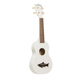 Kala MK-SS/WHT Makala Great White Shark Soprano Ukulele w/ Tote Bag
