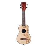 Kala UK-BAMBOO Ukadelic Bamboo Hybrid Soprano Ukulele w/ Tote Bag