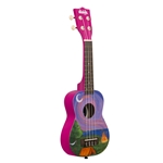 Kala UK-HAPPYCAMPER Ukadelic Happy Camper Soprano Ukulele w/ Tote Bag